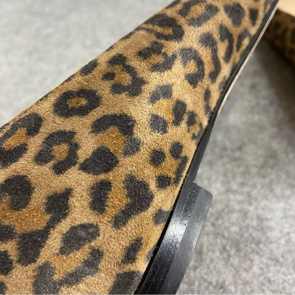 Manolo Blahnik Suede Leopard Print Black Patent Flats Women’s Size 41 - US 9-9.5 - Picture 11 of 13